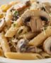 Kremalı Mantarlı Penne Makarna