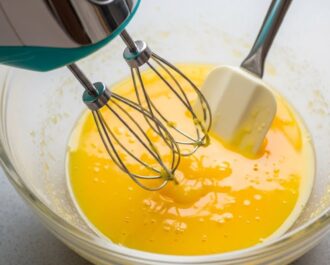 Vanilyayı ekleyin. Spatula ile karıştırın.